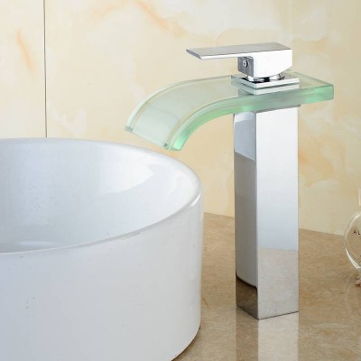 ROVATE High Quality with LED Single Handle  Basin Faucet with LED