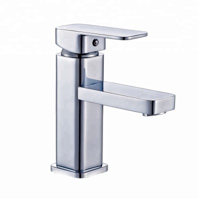 China factory single Lever chrome single cold face basin faucet with faucet parts