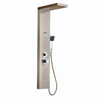 ROVATE 304 Stainless Steel 2 Body Massage Sprays and 3-Function Hand Shower Bathroom Shower Panel Tower System